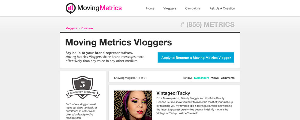 Moving Metrics Vloggers - 3