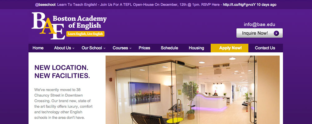 Boston Academy of English Home Page