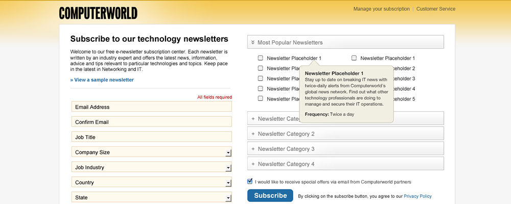 Computerworld Newsletter Interactions 6