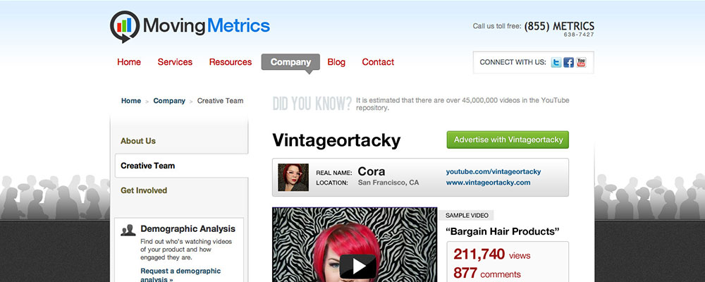 Moving Metrics Creative Team