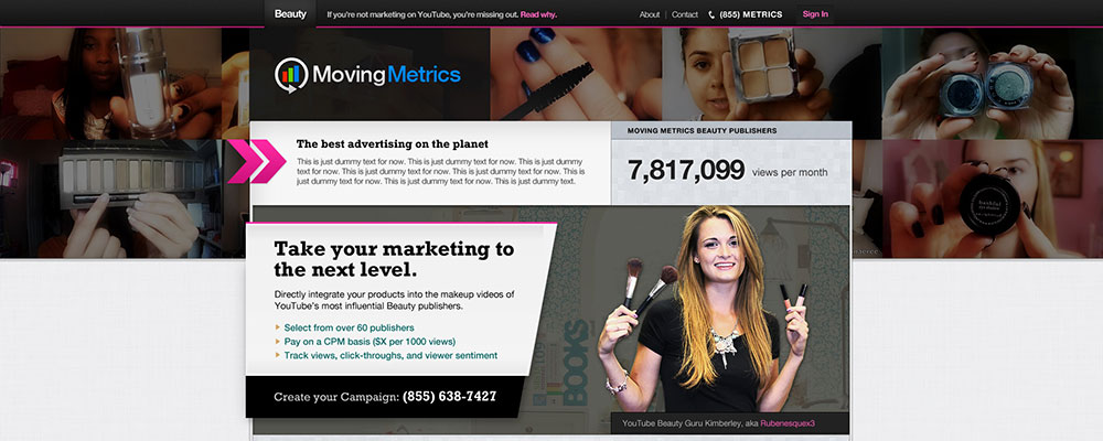 Moving Metrics Landing Page